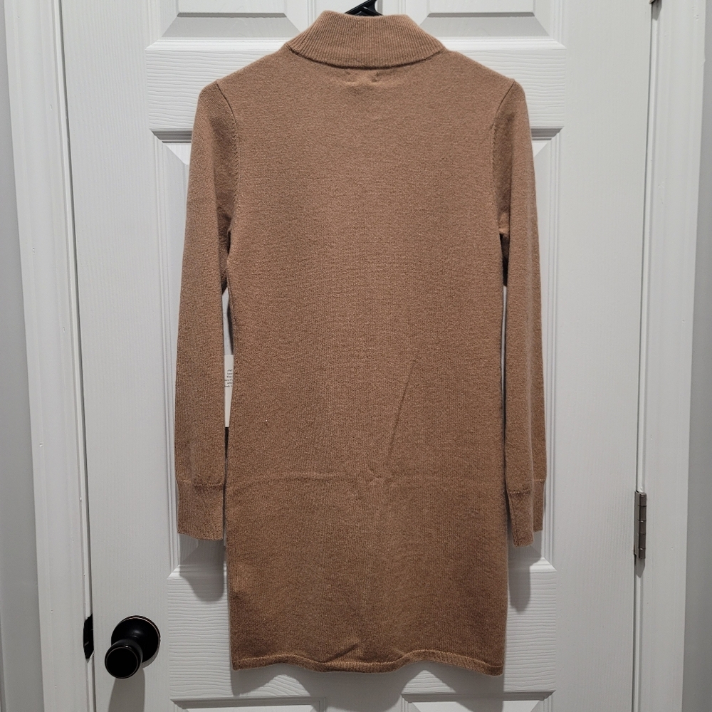 NWT Abercrombie Cashmere-Blend Mockneck Mini Sweater Dress XSP - Picture 7 of 11
